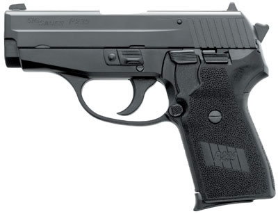 Sig P239 Pistol 2399B, 9mm, 3.6 in, Polymer Grip, Black Finish, Contrast Sights, 8 Rd