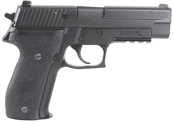Sig P226 Pistol 226R9B, 9mm, 4.4 in, Polymer Grip, Black Finish, Contrast Sights, 10 Rd