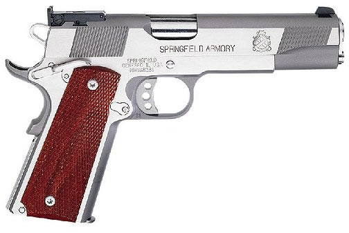 Springfield Service Target Pistol PI9134LP, 9mm, 5", Cocobolo Wood Grip, Stainless Finish, 9 Rd