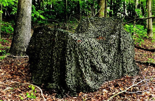 Camo Unlimited Pro Mil Camouflage Netting MS02, 9 10"X 19 8"