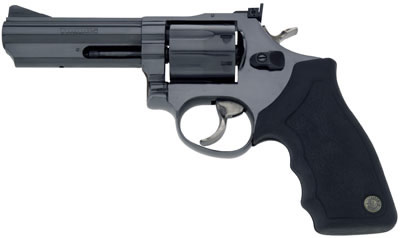 Taurus 66 Medium Frame Revolver 2660041, 357 Magnum, 4", Black Rubber Grip, Blue Finish, 7 Rd