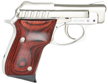 Taurus PT-22 Small Frame Pistol 1220035R, 22 Long Rifle, 2.75 in, Rosewood Grip, Nickel Finish, 8 Rd