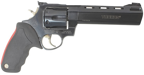 Taurus 44 Raging Bull Large Frame Revolver 2444061, 44 Remington Mag, 6 1/2", Soft Rubber Grip, Blue Steel Finish, 6 Rd