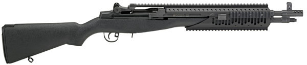Springfield M1A Socom II Semi-Auto Rifle AA9629, 308 Winchester, 16 1/4 in, Black Stock, Blue Finish, Ext Rail
