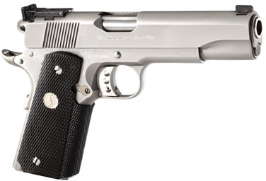 Colt Gold Cup Trophy Pistol O5070X, 45 ACP, 5", Black Rubber Grip, Stainless Finish, 8 Rd