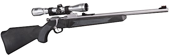 Henry Acu-Bolt Single Shot Rifle H007V, 17 HMR, 20", Black Syn Stock, Stainless Steel Finish, w/Scope, 1 Rds