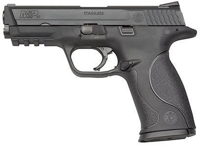 Smith & Wesson M&P 40 Pistol 109200, 40 S&W, 4 1/4", Plastic Grip, Black Finish, 10 Rd, Mag Safety, Std Sights, CA Compliant