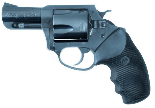 Charter Arms Bulldog Revolver 14420, 44 Special, 2 1/2", Rubber Grip, Blue Finish, 5 Rd