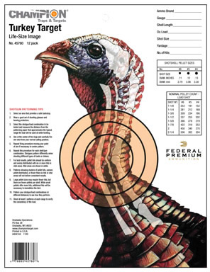 Champion 45780 Lifesize Turkey Practice Target 12 Pack