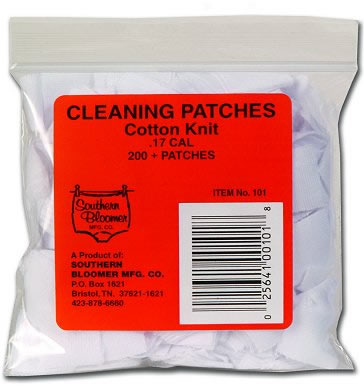 Southern Bloomer 105, 7MM Cleaning Patches 200 Per Bag