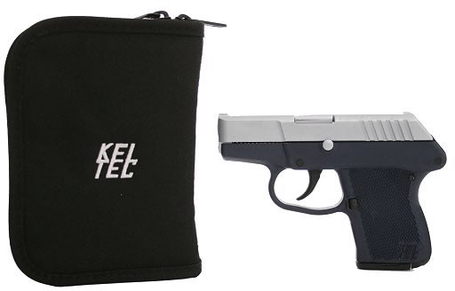 Kel-Tec P-3AT Semi-Auto Pistol P3ATHCNB, 380 ACP, 3.1", Blue Polymer Grip, Chrome Slide/Navy Blue Frame, 6 Rd