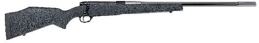 Weatherby Mark V Accumark Bolt Action Rifle AMS308NR4O, 308 Winchester, 24 in, Black Syn Stock, Stainless Finish, 5 Rds