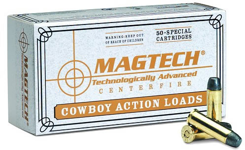 Magtech Sport Cowboy Action Cartridges 44E, 44 Special, Lead Flat Nose (FN), 200 GR, 725 fps, 50 Rd/bx