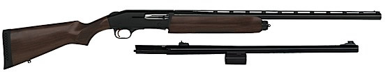 Mossberg 930 Combo Shotgun 85125, 12 Gauge, 24 in Rifled & 26 in VR, 3" Chmbr, Fully Rifled, Accu Mag Chokes, Wood Stock
