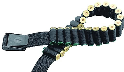 Uncle Mikes Black Shotgun Cartridge Belt (25 Loops) (88051)