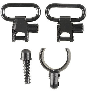 Uncle Mikes 1 in Black Quick Detach Sling Swivels For Most Single Barrel 12 G 15912