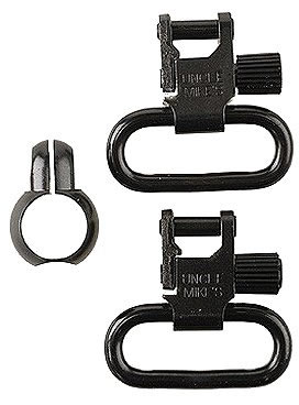 Uncle Mikes 1 in Black Quick Detach Sling Swivels For Most .22 Caliber Rifles 13412