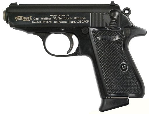Walther PPK/S Semi-Auto Pistol VAH38005, 380 ACP, 3.3", Standard A2 Pistol Grip, Blued Steel Finish, 7 Rd