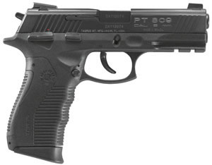 Taurus 809 Semi-Auto Pistol 1809041, 9mm, 4", HaRd Rubber Grip, Blue Finish, 17 Rd