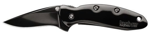 Kershaw Chive Black Folding Knife w/Pocket Clip 1600BLK