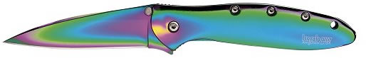 Kershaw Leek Rainbow Folding Knife w/Plain Edge 1660VIB