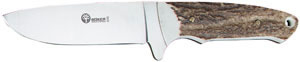 Boker Knife w/4 3/8 in Fixed Drop Point Blade/Stag Handle 545HH