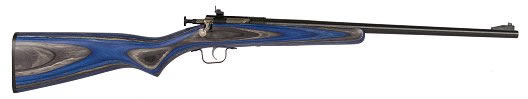 Crickett Single Shot Bolt Action Rifle 222, 22 LR, 16 1/8", Blue Lam w/Pistol Grip Stock, Blue Finish