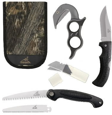 Gerber Ultimate Game Cleaning Kit (Gut Hook w/Replacement Blades/Saw w/2 Blades/Knife) 42759