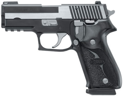 Sig P220 Carry Pistol 220R345EQ, 45 ACP, 3.9 in, Wood Grip, Two-Tone Finish, Night Sights, 8 Rd