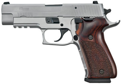 Sig P220 Pistol 220R45SSE, 45 ACP, 4.4 in, Wood Grip, Stainless Finish, Night Sights, 8 Rd