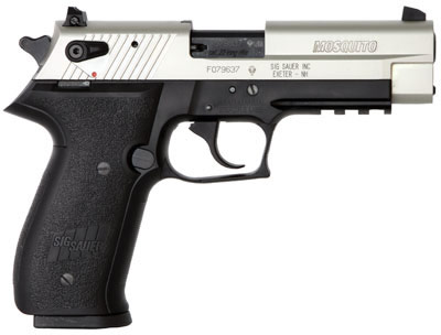 Sig Mosquito Pistol MOS22T, 22 Long Rifle, 3.9 in, Polymer Grip, Two-Tone Finish, Adj Sights, 10 Rd