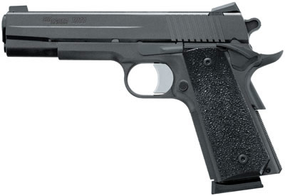 Sig 1911 Pistol 191145BXO, 45 ACP, 5 in, Ergo XT Grip, Black Finish, Contrast Sights, 8 Rd