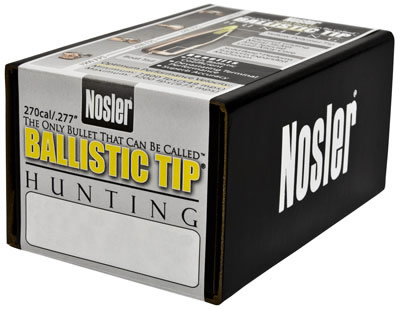 Nosler Spitzer Hunting Ballistic Tip 270 Caliber 150 Grain 50/Box (27150), Not Loaded