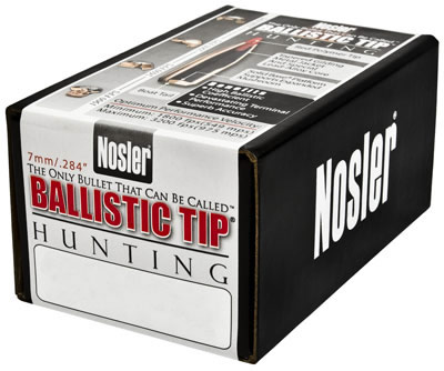 Nosler Spitzer Hunting Ballistic Tip 7MM Caliber 120 Grain 50/Box (28120), Not Loaded