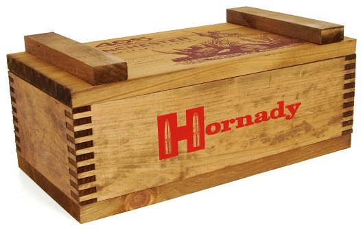 Hornady 9905 Ammo Box w/Burned In Winchester 405 Illustration On Hinged Lid