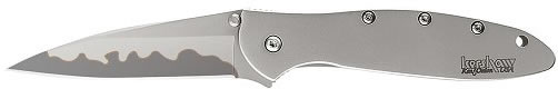 Kershaw Wharncliffe Folder Knife w/Straight Edge, Leek Composite Blade 1660CB