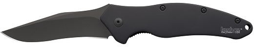 Kershaw Shallot Clip Point Blade Folder Knife w/Tungsten DLC Coating 1840CKT