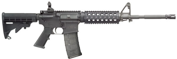 Smith & Wesson MP15X Carbine 811008, 223 Remington, 16 in, Collapsible Stock, Black Finish, 4 Rail Tact Handguard