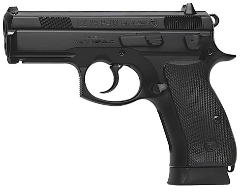 CZ P06 Semi-Auto Pistol 01185, 40 S&W, 3.8 in, Rubber Grip, Black Finish, 10 Rds