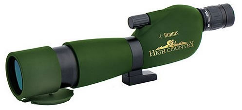 Burris High Country Spotting Scope 300112, 20x-60x, 60mm Obj, 1 in Tube Dia, Black/Green, Reticle