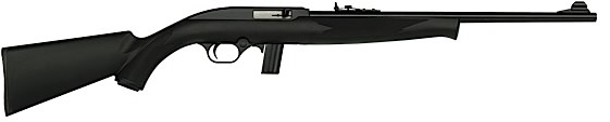 Mossberg 702B Plinkster Youth Rifle 37000, 22 LR, 18 in, Semi-Auto, Black Syn Stock, Blue Finish, 10 Rds