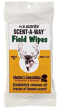 Hunters Specialties 01198 Scent-A-Way Field Wipes