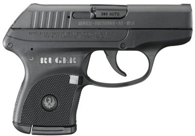 Ruger LCP Lightweight Compact Semi-Auto Pistol 3701, 380 ACP, 2-3/4", Checkered Polymer Grip, Blue Finish, 6 Rd