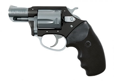 Charter Arms Undercover Lite Revolver 53870, 38 Special, 2 in, Black Synthetic Grip, Black/Stainless Steel Finish, 5 Rd