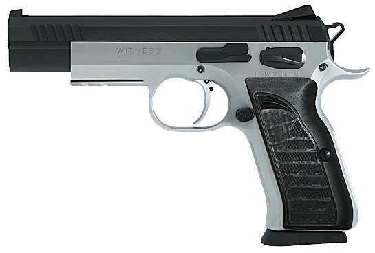 EAA Witness Elite Match Semi-Auto Pistol 600655, 38 Super, 4 3/4 in, Rubber Grip, Two-Tone Finish, 17 Rd