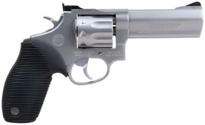 Taurus 990 Rimfire Revolver 2990049, 22 Long Rifle, 4 in, Ribber Grip Overlay, Stainless Finish, 9 Rd, Adj Sights