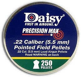 Daisy 250 Count .22 Caliber Pointed Pellets (7922)