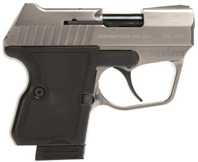 Magnum Research Micro Eagle Semi-Auto Pistol ME380, 380 ACP, 2.2 in, Synthetic Grip, Stainless Finish, 6 Rd