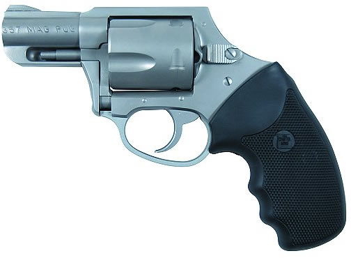 Charter Arms Mag Pug Revolver 73521, 357 Magnum, 2.2 in, Rubber Grip, Stainless Finish, 5 Rd, Double Action Only