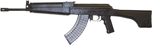 Inter Ordnance STG2000C Semi-Auto AK-47 Rifle AK47C, 7.62mmX39mm, 16.25 in, Synthetic Stock, Black Finish